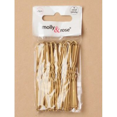 Hairpins Pack of 36 65mm Long Wavy Hairpins Blonde 4800