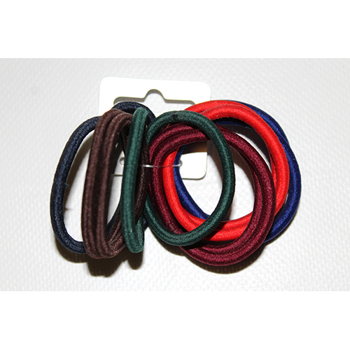 Elastics Snag Free Elastics Card of 12 Red Navy Black Brown Green Burgundy (8714)