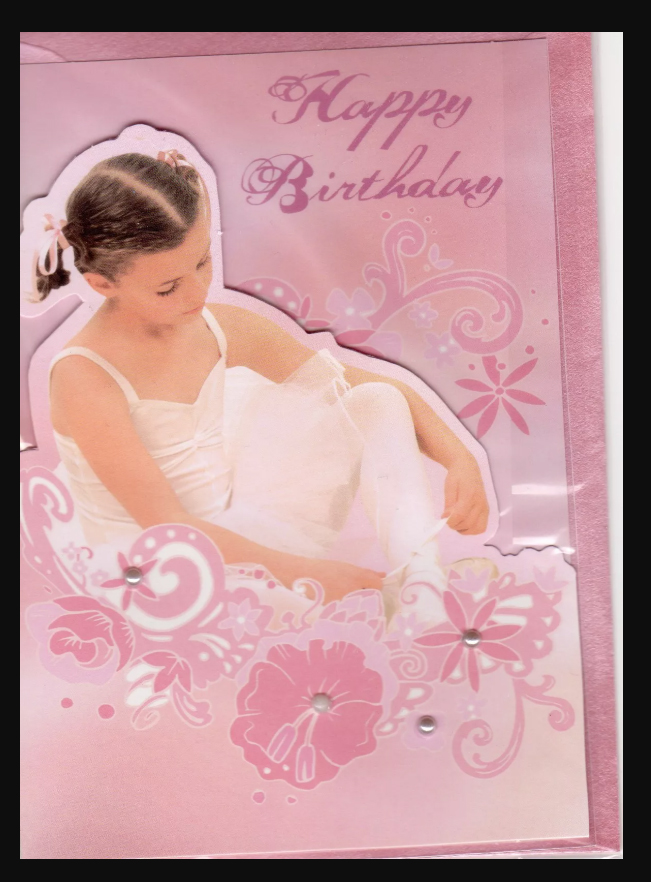 The Royal Ballet Birthday Happy Birthday Greetings Card Ballerina With Love